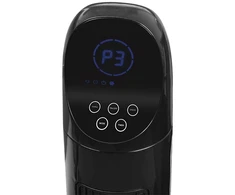 44-075# 90 W LCD bokšto ventiliatorius + nuotolinio valdymo pultas, juodas