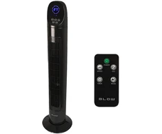 44-075# 90 W LCD bokšto ventiliatorius + nuotolinio valdymo pultas, juodas