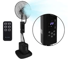 Blow 16 colių 90 W grindų ventiliatorius, oro kondicionierius su rūkymo funkcija, Juodas