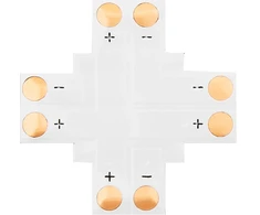 4882# Jungtis LED juostoms, tipas "+" 8 mm, 2 kontaktų