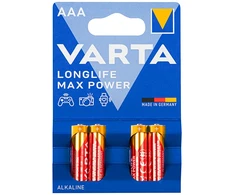 4x R-03 R03 AAA 1,5 V šarminės baterijos Varta Longlife Max Power