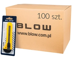 53-276# Nulaužiamas peilis 18 mm knygų įrišimui plastikinėje geltonoje pakuotėje
