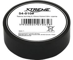Xtreme Lipni izoliacinė juosta 0.15mm 15mm 10m - juoda