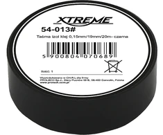 54-013# Xtreme Lipni izoliacinė juosta 0.15mm 19mm 20m - juoda