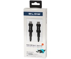Blow USB-C jungtis - USB-C 4.0 1.0 m, juoda pynė