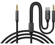 Blow USB-C jungtis - 3.5 lizdas + 3.5 lizdas 1.2 m pynė