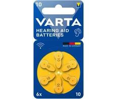 82-677# 10 „Varta“ klausos aparato baterijų, 6 vnt.