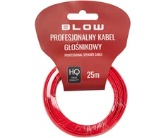 Blow Garsiakalbio kabelis 2x1.00mm juodas-raudonas 25m