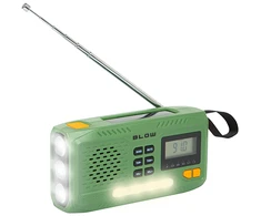 Nešiojamas analoginis AM/FM radijas BLOW RA13 solar