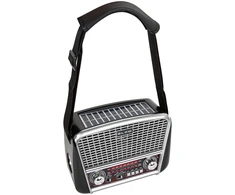 Nešiojamasis analoginis AM/FM radijas BT BLOW RA17 saulės baterija, sidabrinis