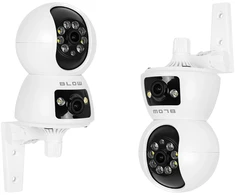 BLOW WiFi kamera su dvigubais objektyvais, 3MP+3MP, T-266, Tuya, pasukama auklės kamera