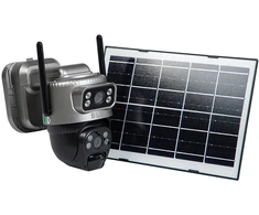 BLOW WiFi PTZ 4MP H-384 dviejų objektyvų saulės energija varoma kamera su baterija