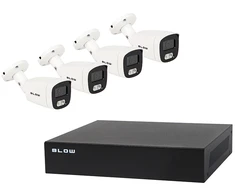 PoE BLOW stebėjimo rinkinys 4x5MP 1TB BL-KI5B4/PoE/1TB 4x 5MP vamzdinės kameros 1TB HDD diskas