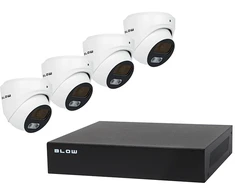 PoE BLOW 4x5MP 1TB stebėjimo rinkinys BL-KI5T4/PoE/1TB 4x 5MP kupolinės kameros 1TB HDD diskas