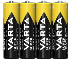 82-552# Cinko-anglies baterijos AA 1.5 R6 Varta Superlife folija 4 vnt.