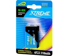 Akumuliatorius XTREME 6F22 Ni-MH 9V 310mAh