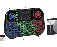 Blow Belaidė 2.4 GHz klaviatūra + Bluetooth miniKS-6 + jutiklinė plokštė