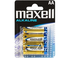 8662# Šarminės baterijos AA 1.5 LR6 Maxell blisteryje, 4 vnt.