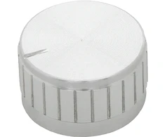 8791# Sidabrinė potenciometro rankenėlė, 30 mm skersmens