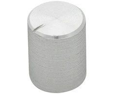 8792# Sidabrinė potenciometro rankenėlė, 10 mm skersmens