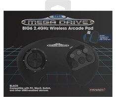 8Bitdo „Retro-Bit“ – „SEGA MD 2.4G BIG6“ žaidimų pultas