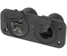 Blow Gn.žiebtuvėlis vien, su atvartu + 2x USB prievadu