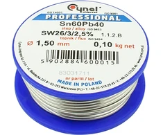 9634# Alavas 1,50/100g/litavimo lydmetalis lc60-fsw26 cilindras