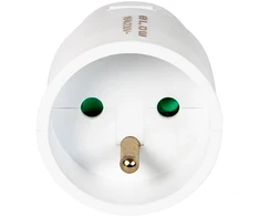 Blow GN-171 PR vienas lizdas su įžeminimu, baltas