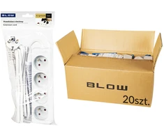 98-516# Tinklo prailgintuvas PR-470P 4 lizdų su įžeminimu 5m baltas 3x1.5mm pakuotė