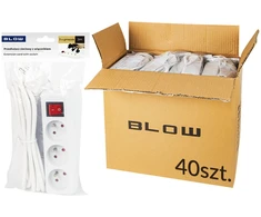98-532# Prailgintuvas pr-370wsp 3 lizdų su įžeminimu + jungikliu 3m baltas 3x1.5mm pakuotė