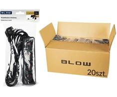 98-565# Tinklo prailgintuvas PR-470P 4 lizdų su įžeminimu 5m juodas 3x1.5mm pakuotė