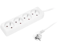 Blow PR-470P tinklo ilgintuvas 4 lizdai su įžeminimu 5m baltas 3x1.5mm
