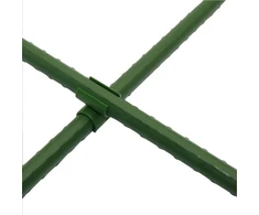Łącznik Kryžminė kampinė jungtis sodo stulpams tvirtinti, 11 mm, žalia, 10 vnt.