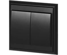 Łącznik Luna šviestuvo jungiklis, 10A, 250V, WP-2L, juodas