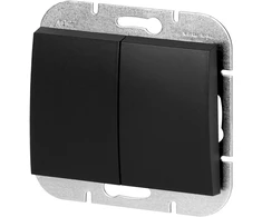 Łącznik Onyx juodos spalvos šviestuvo jungiklis, 10A, 250V