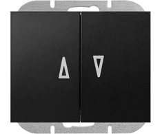 Łącznik Onyx roletų jungiklis, 10A, 250V, WP-10O, juodas