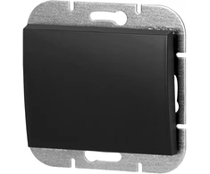 Łącznik Onyx vienpolis srovės jungiklis, 10A, 250V, WP-1O, juodas