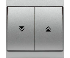 Łącznik Roletų jungiklis p/t Luna, 10A, 250V, WP-10L, sidabrinis