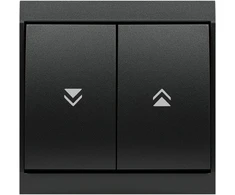 Łącznik Roletų jungiklis p/t Luna, 10A, 250V, WP-10L, juodas