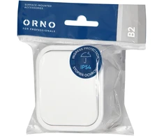Orno Łącznik Vienpolis jungiklis B2, 10A, 250V, IP54, WNT-1B2, baltas