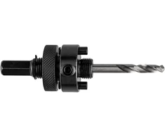Adapteris su centravimo grąžtu bimetaliniams skylių pjūklams 32–152 mm, šešiakampis