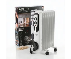 Adler | Alyva užpildytas radiatorius | AD 7815 | Alyva užpildytas radiatorius | 1500 W | Galios lygių skaičius 3 | Baltas