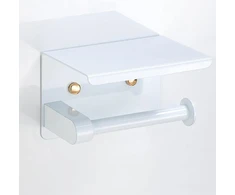 Ag887C Tualetinio popieriaus laikiklis su lentynėle, 14,5x9,5x10,5 cm