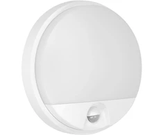 Sieninis šviestuvas Orno AGAT LED 15W, sodo šviestuvas su judesio jutikliu 140°, 1100lm, IP54, 4000K, baltas
