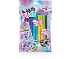 Airbrush Plush Aerografo pliušinių dažų papildymo rinkinys 10 rašiklių (256)