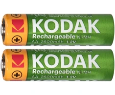 Akumulatorki Kodak Ni-MH AA baterijos 2600mAh, 2 vnt.