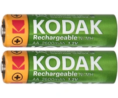 Akumulatorki Kodak Ni-MH AA baterijos 2600mAh, 2 vnt.