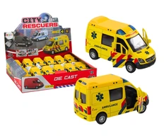 Lean Toys Geltona Greitoji Pagalba Modelis 1:32 su Šviesomis ir Garsais