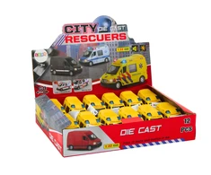 Lean Toys Geltona Greitoji Pagalba Modelis 1:32 su Šviesomis ir Garsais
