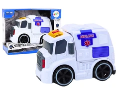 Lean Toys Žaislinė greitosios pagalbos mašina su šviesomis ir garsais